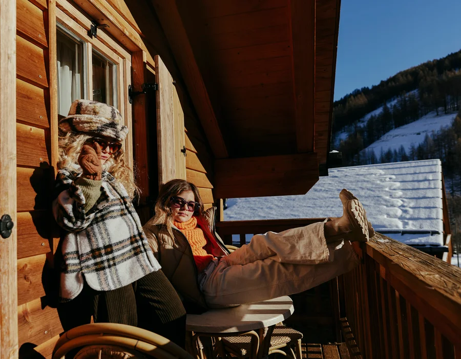 Отдых на балконе шале Club Med Pragelato Sestriere