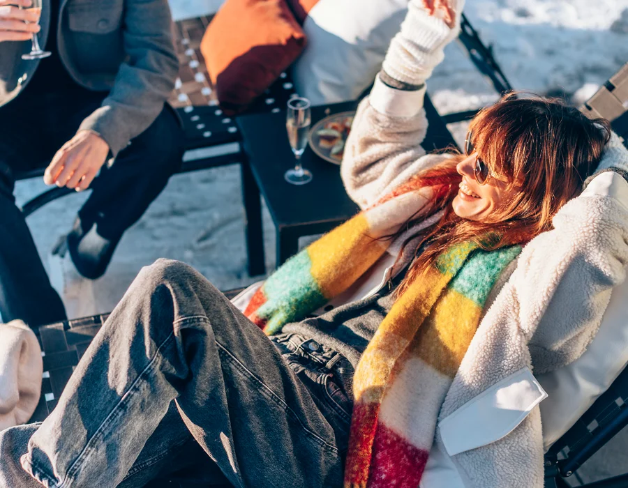 Апре-ски на террасе Club Med Val Thorens Sensations