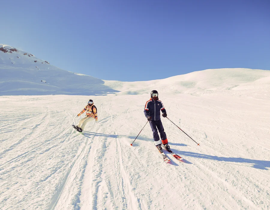 Горнолыжные трассы Val Thorens в зоне Три долины