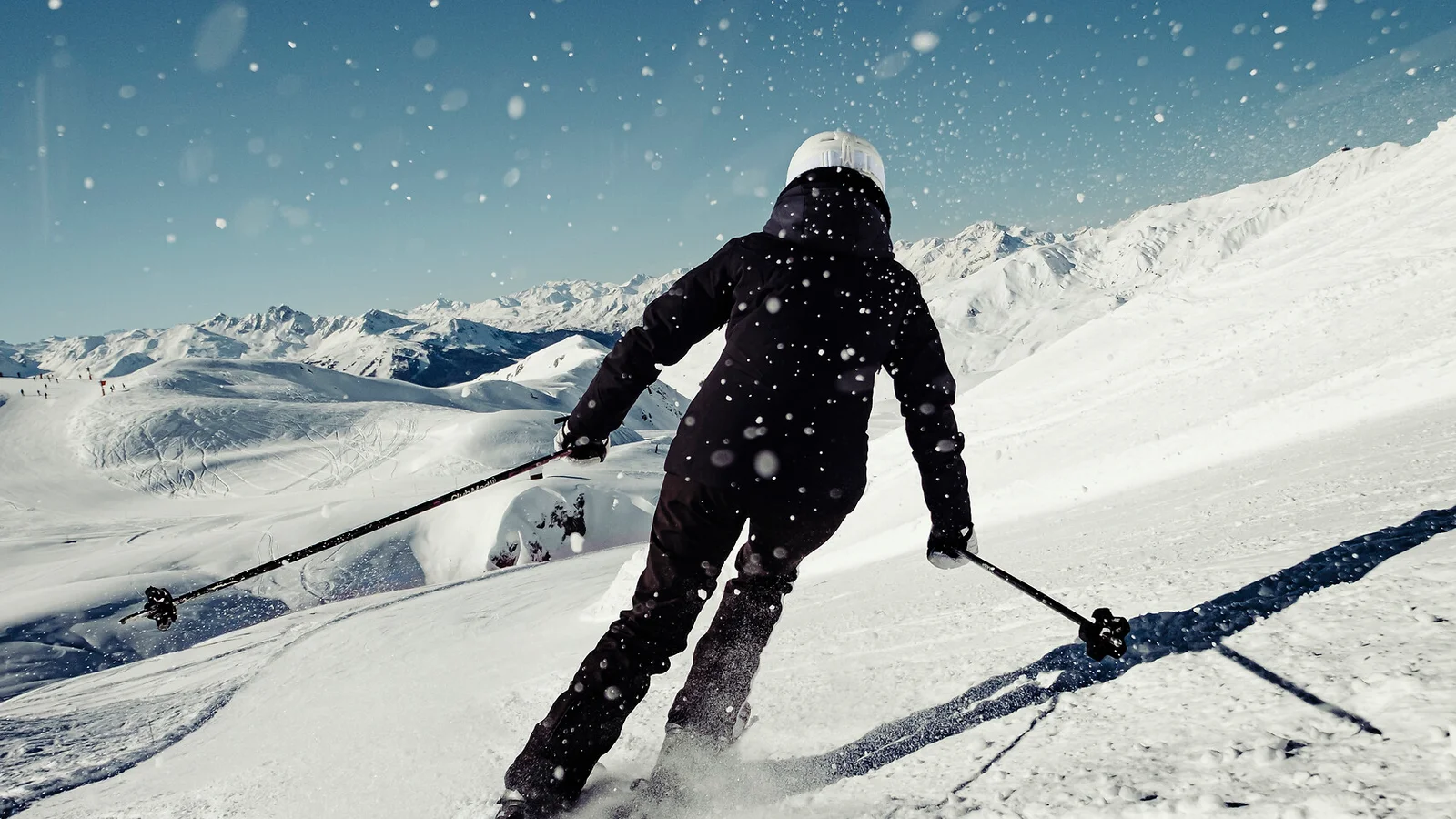 Esqui nas pistas de La Plagne