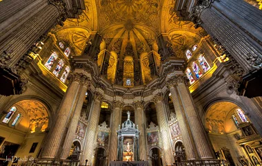 Cathédrale à Málaga en Espagne