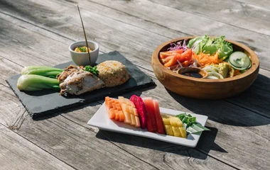 Opciones del restaurante de Bali.