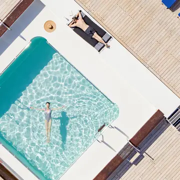 Atividades na piscina