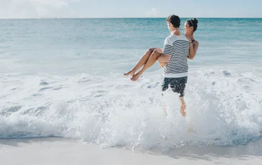 couple on the beach