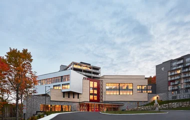 Faixada do Club Med Quebec Charlevoix.