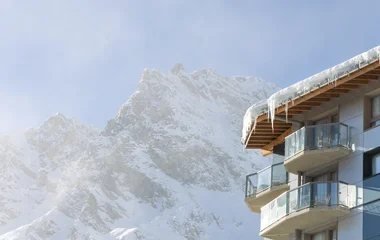 ski resort in the European Alps