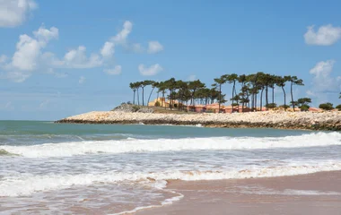 Praia na França.