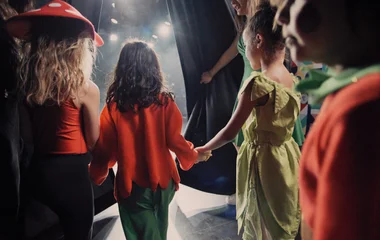 kids dressed up for a show