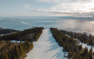 Ski avec vue inégalée