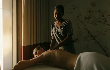 Mujer en el spa.
