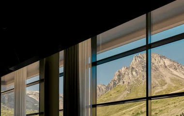 Vue sur la montagne à Tignes