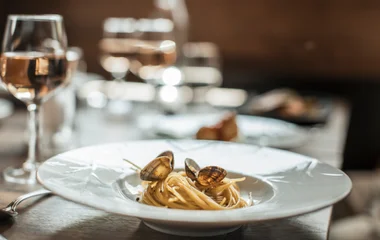 Plato de pasta.
