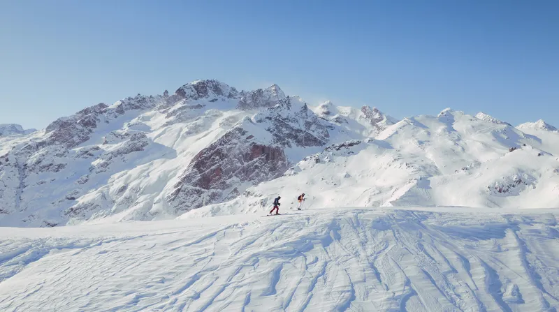 Panorámica de pistas nevadas