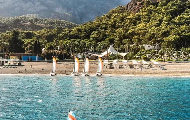 Mar da Turquia com caiaques.