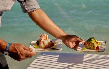 Dos platos del resort de Club Med.