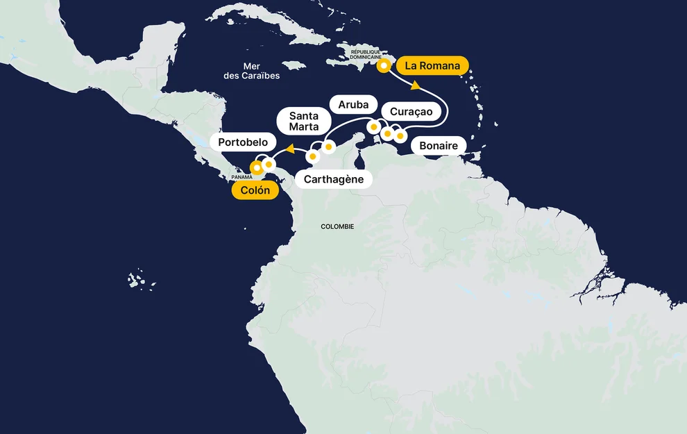 Des Grandes Antilles à l'Amérique centrale