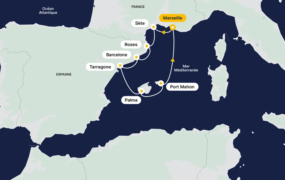 Along the Spanish coast