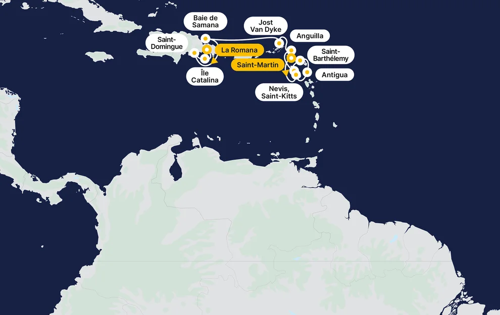 In the heart of the Antilles