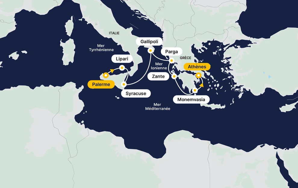 From the Aeolian Islands to the Peloponnese