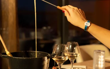 Fondue de queijo.