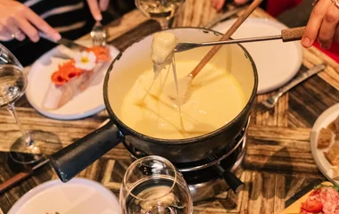 Fondue de queso.