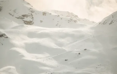 Piste enneigée à Val Thorens