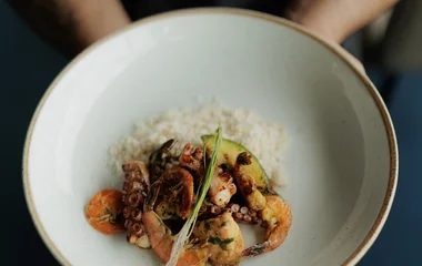 Plato del restaurante de Lake Paradise.
