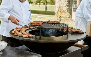 Barbacoa en el resort.