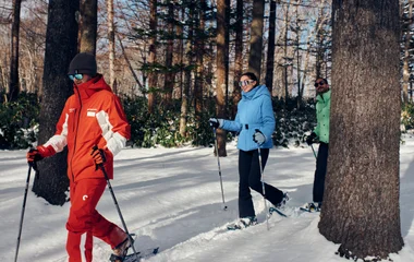 Raquettes à la montagne