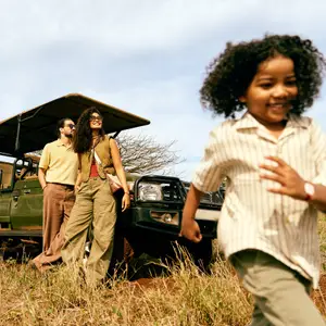 Family on Safari
