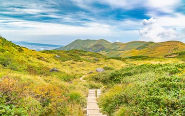japanese green mountains