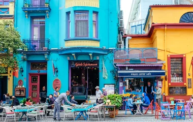 café dans une ville