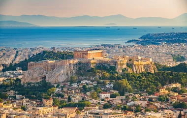 vue sur athènes en grèce