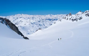 val d'isère paysage piste de ski