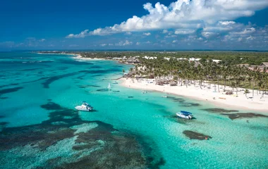 Vista da praia de Punta Cana