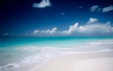 Vista da praia de Turkoise