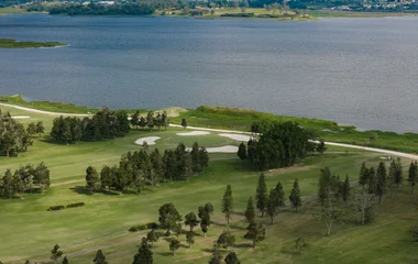 vista con laguna