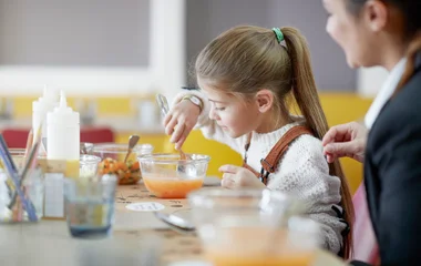 Copa dos bebês, um refeitório destinado às crianças e totalmente adaptado para suas necessidades.