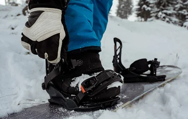 Bota de snowboard.
