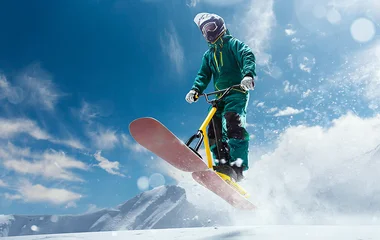 profissional fazendo manobra com ski biking