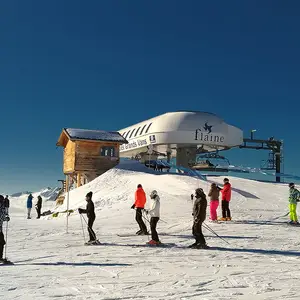 Estação de esqui em Grand Massif.