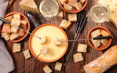 Fondue de queijo.
