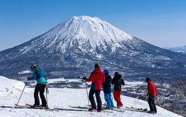 Estação de esqui no Japão.