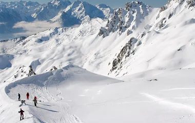 Estação de esqui em Valmorel.