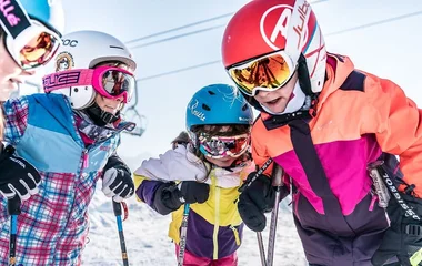 Crianças em La Rosière.