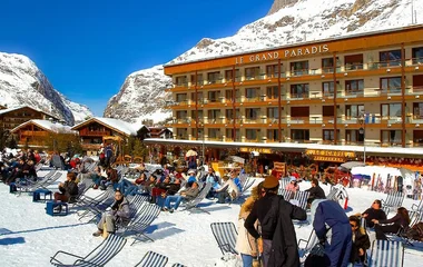 Vista da estação de Val d'Isere