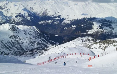 Pista de esqui em Paradiski