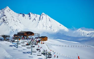 Pista de esqui em Les Arcs