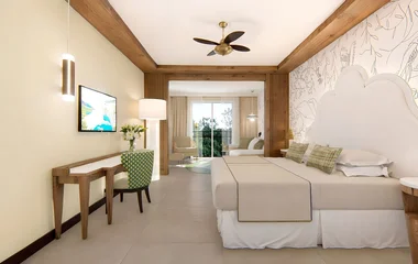 Acomodação luxuosa e confortavel da nova Suíte Junior Club Med