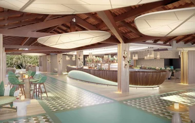 Novo Bar principal do resort Rio da Pedras